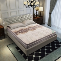 喜臨門（SLEEMON）乳膠椰棕床墊 邦尼爾彈簧軟硬兩用 席夢思床墊  墨竹灰 1500*2000*